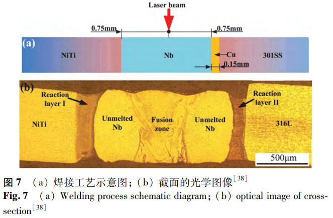 面向生物醫(yī)學(xué)與高端裝備應(yīng)用：鎳鈦合金/不銹鋼異種焊接缺陷抑制、相組成調(diào)控及接頭服役性能提升技術(shù)研究進(jìn)展與核心問題剖析